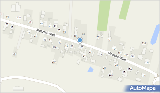 Moszna-Wieś, Moszna-Wieś, 26, mapa Moszna-Wieś