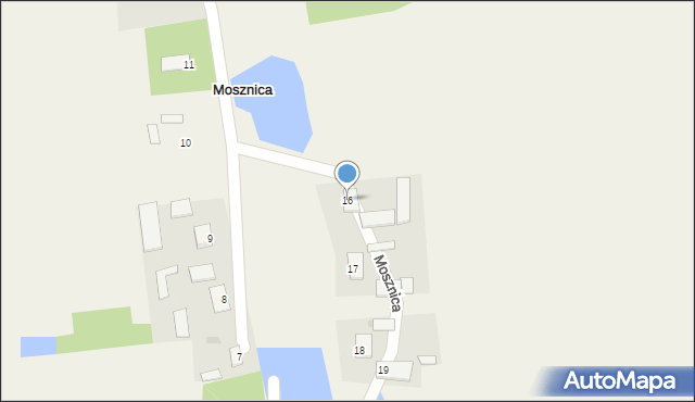 Mosznica, Mosznica, 16, mapa Mosznica