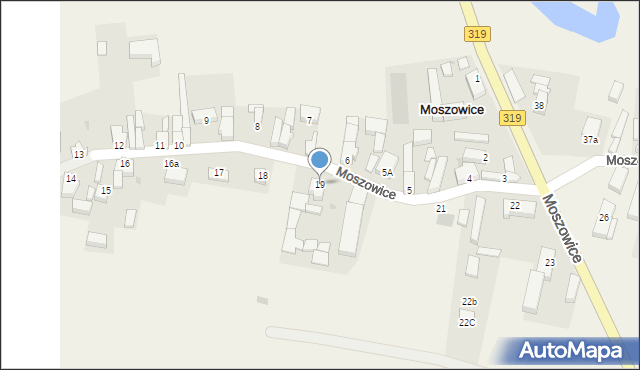 Moszowice, Moszowice, 19, mapa Moszowice