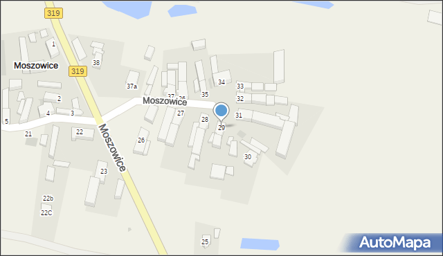 Moszowice, Moszowice, 29, mapa Moszowice