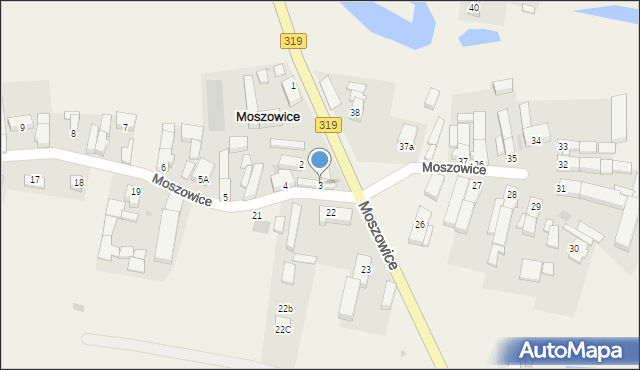 Moszowice, Moszowice, 3, mapa Moszowice