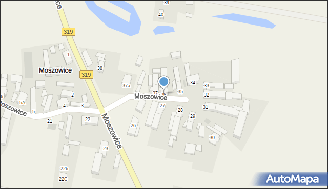 Moszowice, Moszowice, 36, mapa Moszowice