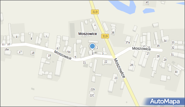 Moszowice, Moszowice, 4, mapa Moszowice