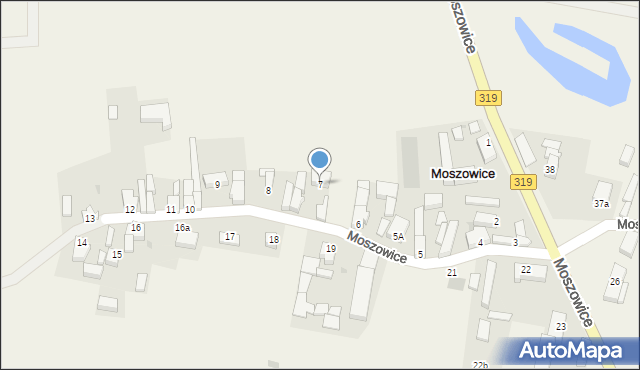 Moszowice, Moszowice, 7, mapa Moszowice