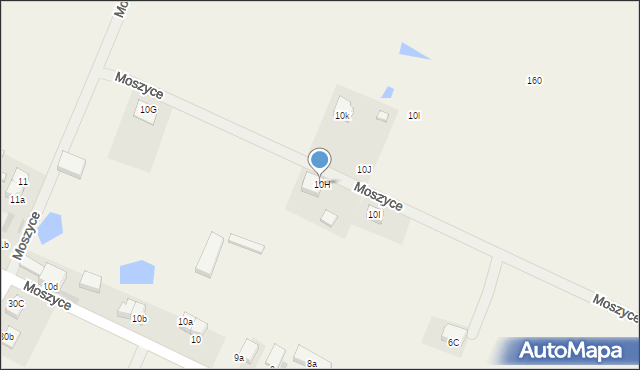 Moszyce, Moszyce, 10H, mapa Moszyce