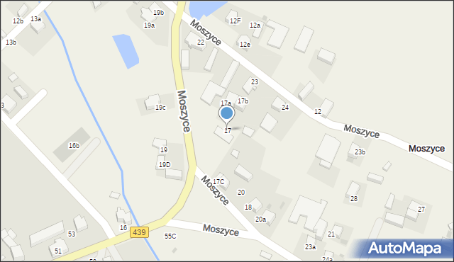 Moszyce, Moszyce, 17, mapa Moszyce