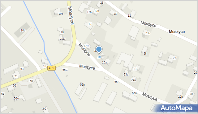 Moszyce, Moszyce, 18, mapa Moszyce