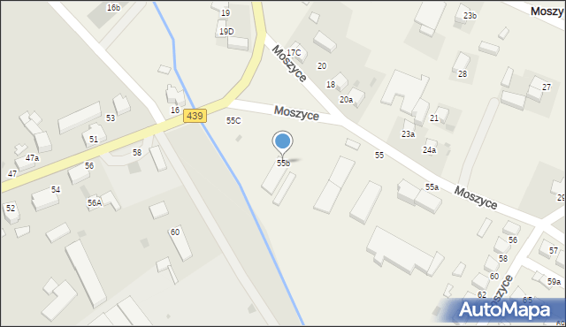 Moszyce, Moszyce, 55b, mapa Moszyce