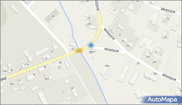 Moszyce, Moszyce, 55C, mapa Moszyce