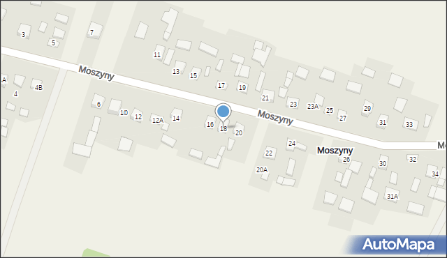 Moszyny, Moszyny, 18, mapa Moszyny