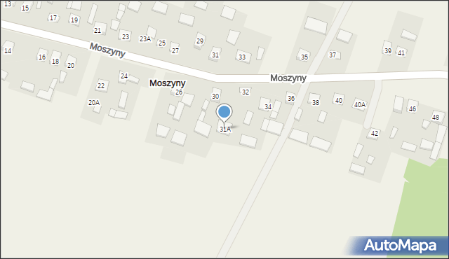 Moszyny, Moszyny, 32a, mapa Moszyny