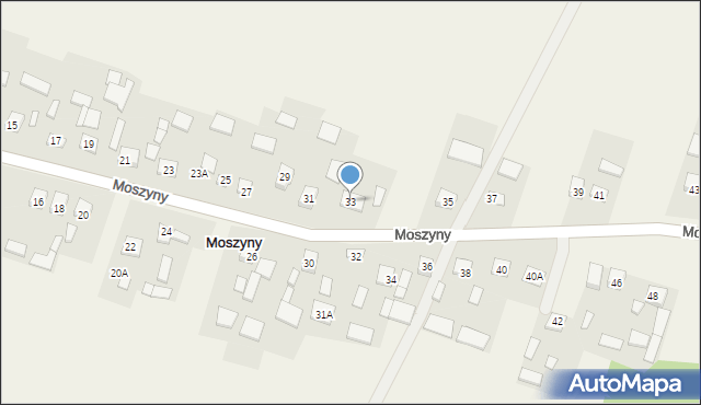 Moszyny, Moszyny, 33, mapa Moszyny