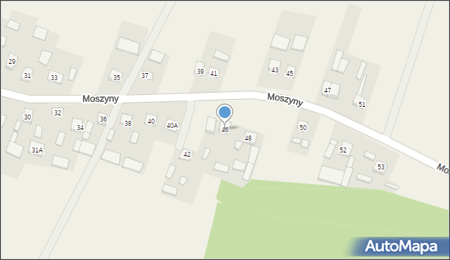 Moszyny, Moszyny, 46, mapa Moszyny