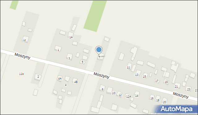 Moszyny, Moszyny, 7, mapa Moszyny