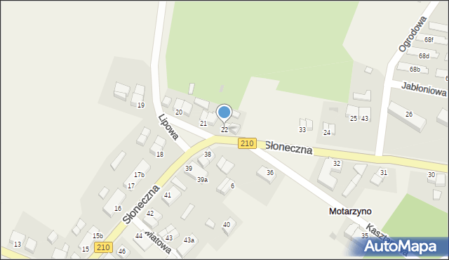 Motarzyno, Motarzyno, 22, mapa Motarzyno