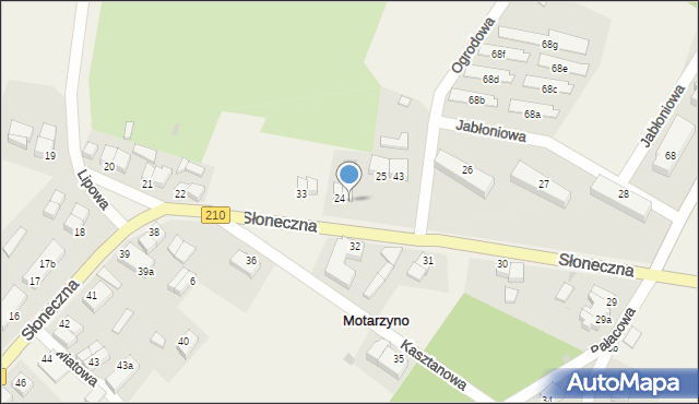 Motarzyno, Motarzyno, 24a, mapa Motarzyno