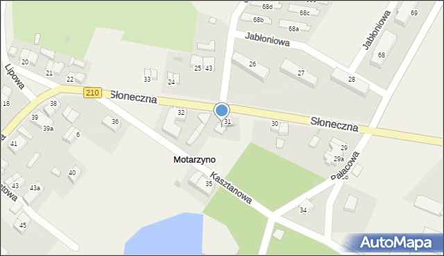 Motarzyno, Motarzyno, 31a, mapa Motarzyno