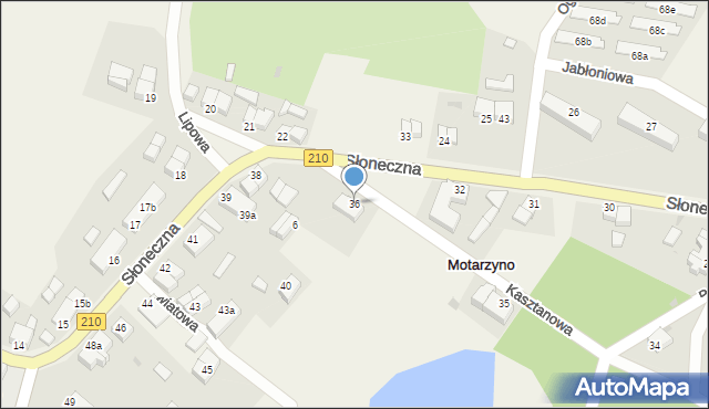 Motarzyno, Motarzyno, 36, mapa Motarzyno