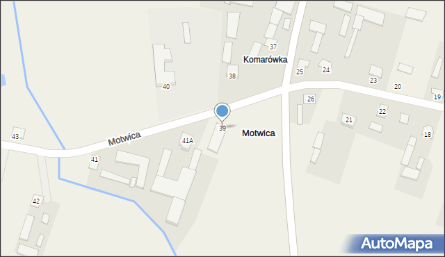 Motwica, Motwica, 39, mapa Motwica