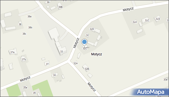 Motycz, Motycz, 32C, mapa Motycz