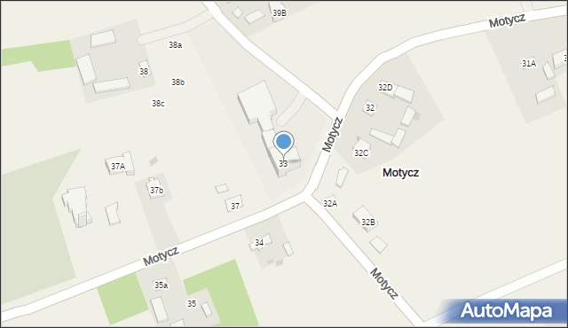 Motycz, Motycz, 33, mapa Motycz