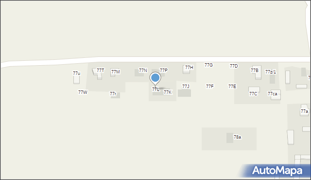 Motycz, Motycz, 77L, mapa Motycz