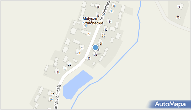 Motycze Szlacheckie, Motycze Szlacheckie, 24, mapa Motycze Szlacheckie