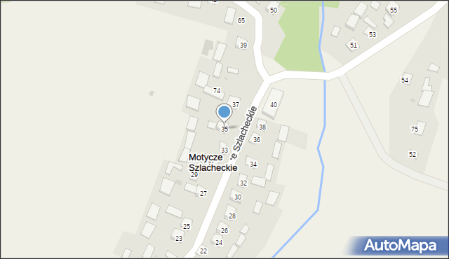 Motycze Szlacheckie, Motycze Szlacheckie, 35, mapa Motycze Szlacheckie