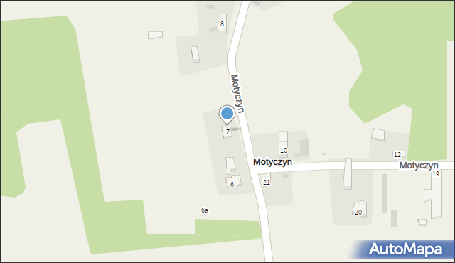 Motyczyn, Motyczyn, 7, mapa Motyczyn