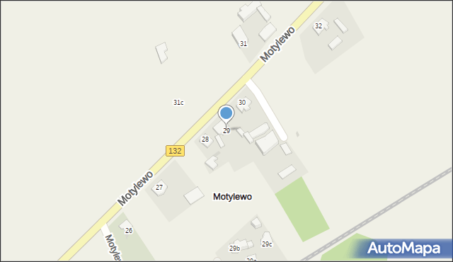 Motylewo, Motylewo, 29, mapa Motylewo