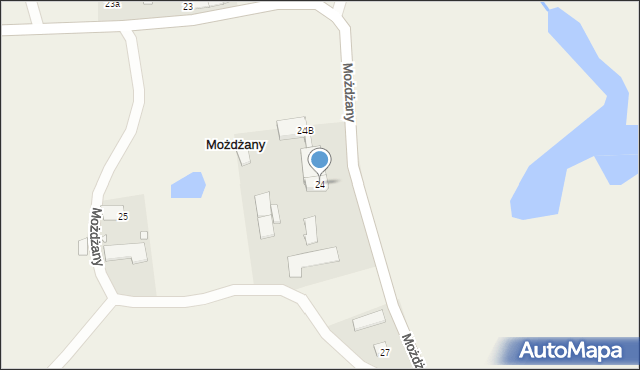 Możdżany, Możdżany, 24, mapa Możdżany