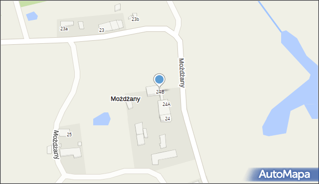 Możdżany, Możdżany, 24B, mapa Możdżany