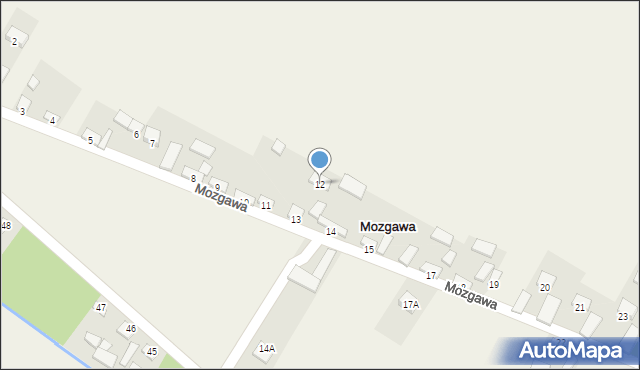 Mozgawa, Mozgawa, 12, mapa Mozgawa