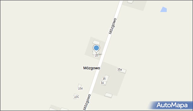 Mózgowo, Mózgowo, 10, mapa Mózgowo