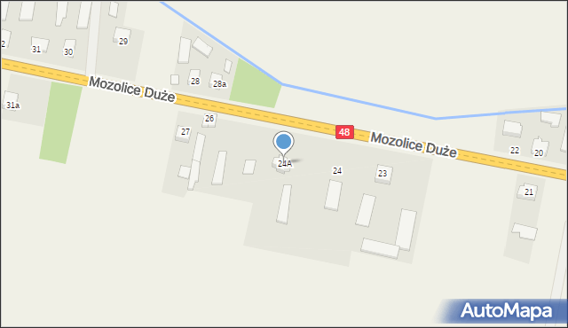 Mozolice Duże, Mozolice Duże, 24A, mapa Mozolice Duże