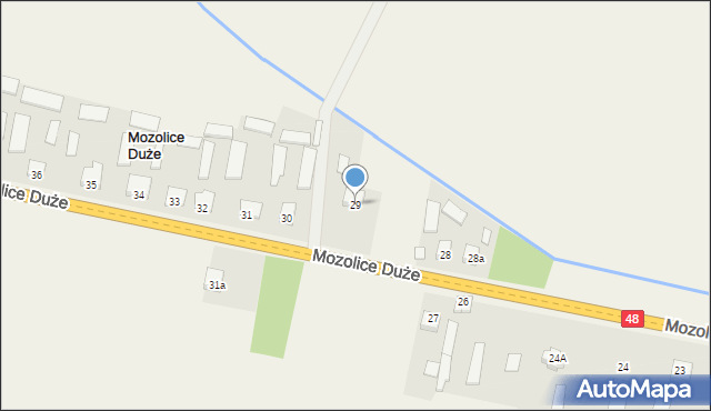 Mozolice Duże, Mozolice Duże, 29, mapa Mozolice Duże