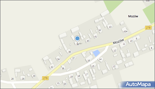 Mozów, Mozów, 39, mapa Mozów