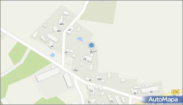 Mozów, Mozów, 50, mapa Mozów