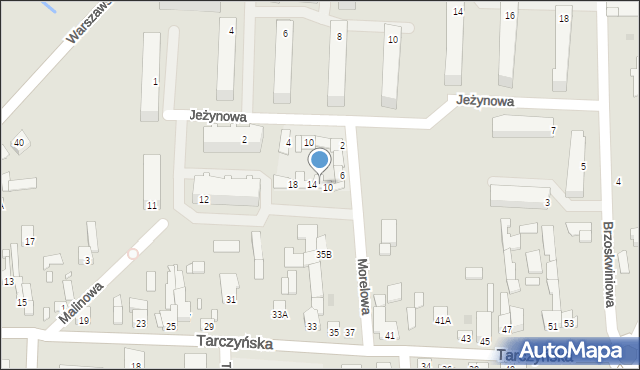 Mszczonów, Morelowa, 12, mapa Mszczonów