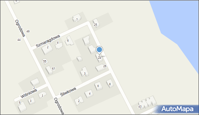 Nochowo, Morelowa, 24, mapa Nochowo