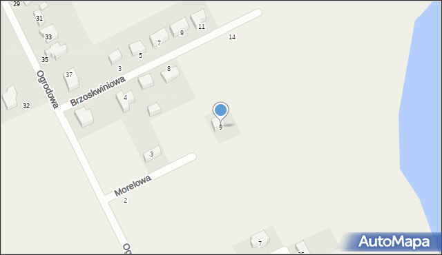 Nochowo, Morelowa, 9, mapa Nochowo