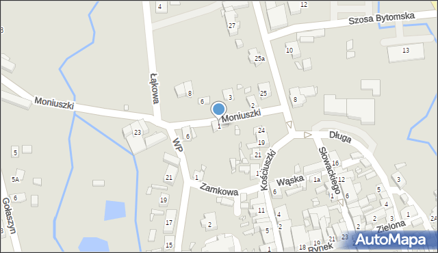 Nowe Miasteczko, Moniuszki Stanisława, 1, mapa Nowe Miasteczko