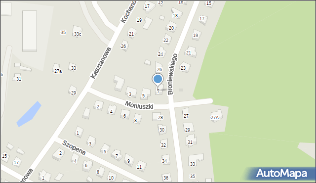 Nowe Miasto Lubawskie, Moniuszki Stanisława, 7, mapa Nowe Miasto Lubawskie