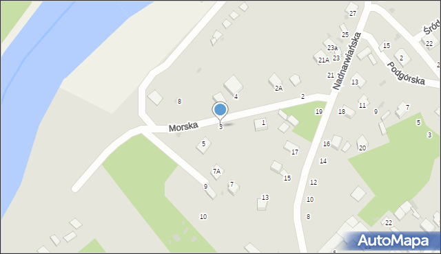 Nowogród, Morska, 3, mapa Nowogród