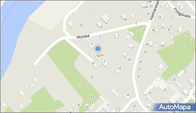 Nowogród, Morska, 7A, mapa Nowogród