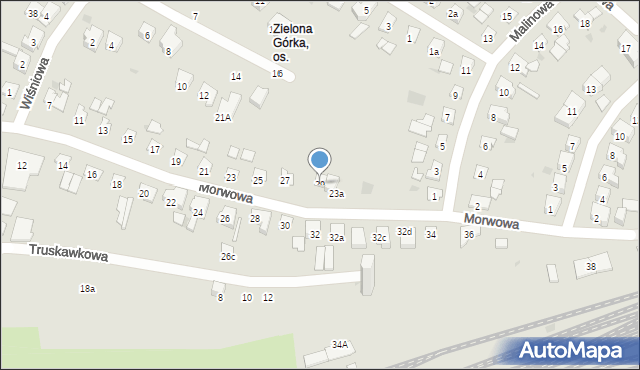 Olsztyn, Morwowa, 29, mapa Olsztyna