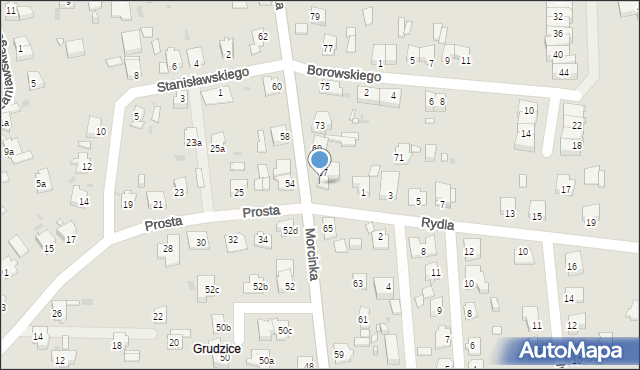 Opole, Morcinka Gustawa, 67A, mapa Opola