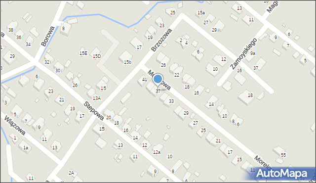 Opole, Morelowa, 37, mapa Opola