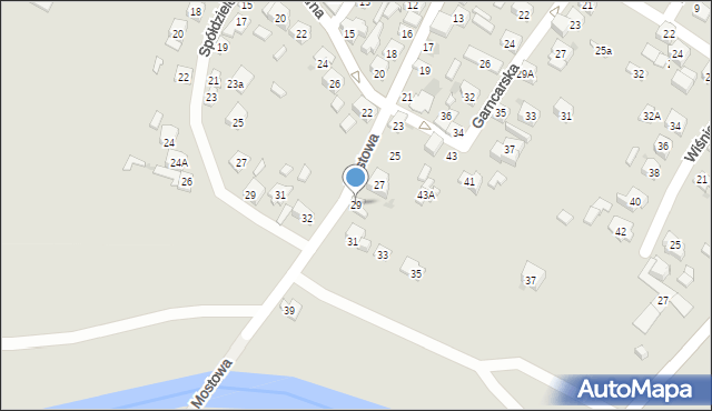 Ostrowiec Świętokrzyski, Mostowa, 29, mapa Ostrowiec Świętokrzyski