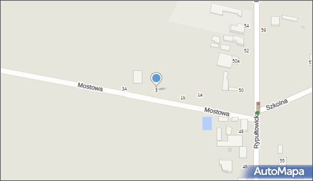 Pabianice, Mostowa, 3, mapa Pabianic